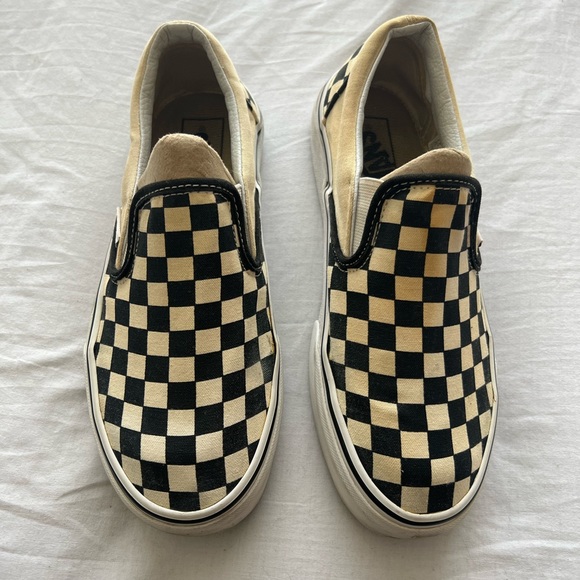 Vans Lo Checkerboard classic slip on shoe sz 7.5 - Picture 3 of 3